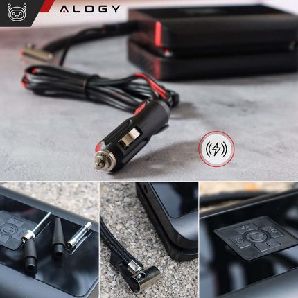 Alogy Pompka Elektryczna Z Latarką Czarna - zdjęcie 3