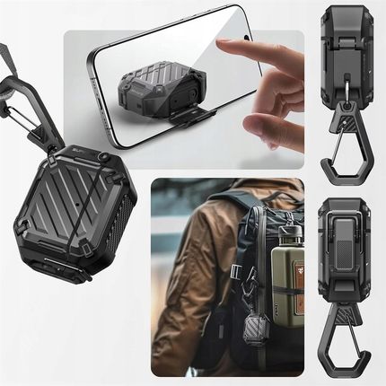 Supcase Etui na słuchawki Unicorn Beetle Pro Apple Airpods 4 Czarny - zdjęcie 6