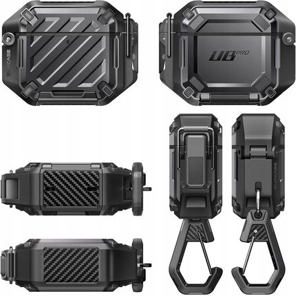 Supcase Etui na słuchawki Unicorn Beetle Pro Apple Airpods 4 Czarny - zdjęcie 3