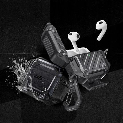 Supcase Etui na słuchawki Unicorn Beetle Pro Apple Airpods 4 Czarny - zdjęcie 4