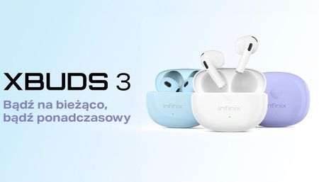 Infinix Słuchawki douszne XBUDS 3 XE31 Fioletowy - zdjęcie 4