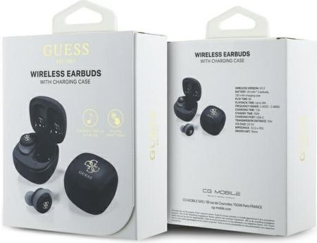 Guess Tws Czarny Iridescent 4G Printed Logo (GUTWSJ144ESK) - zdjęcie 4
