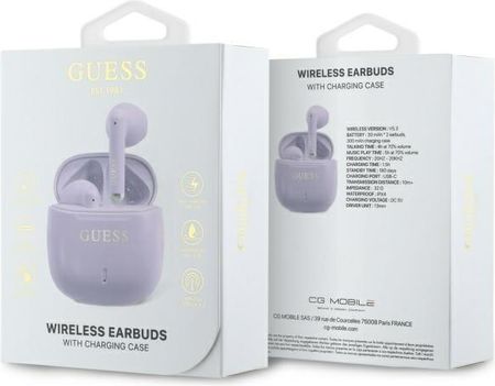 Guess Tws Fioletowy Printed Classic Logo (GUTWSJ14ESGU) - zdjęcie 4