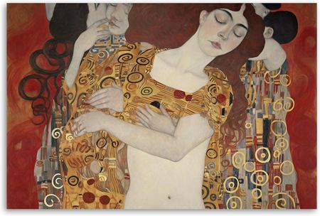 Feeby Fototapeta Na Płótnie Pocałunek Kobiety Abstrakcja G. Klimt 60X40 Cm Grafika Ścienna - zdjęcie 2