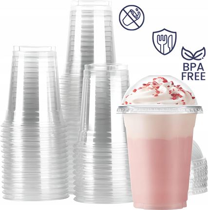 Kubki Pet Shake 400Ml Z Wieczkiem Wypukłym 50szt. - zdjęcie 5