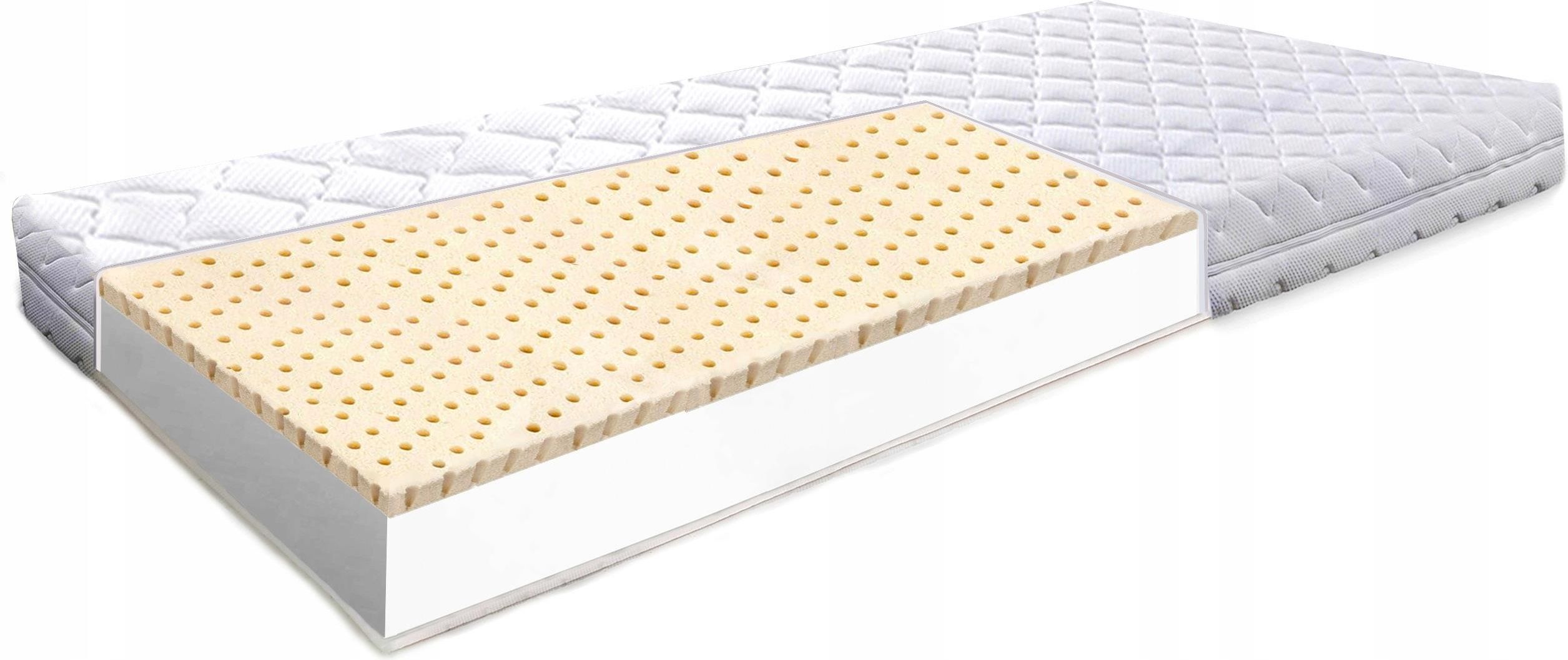 Materac Euromattress 100x200 Materac Na Alergie Z Lateksem Premium 25CM