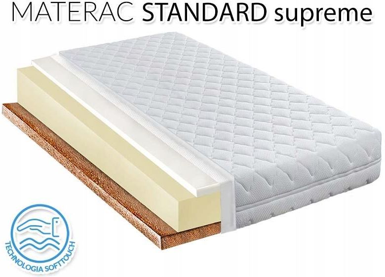 Materac Euromattress 80X180 Materac Pianka Termoelastyczna Visco Kokos