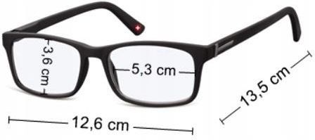 Montana Okulary Do Czytania Korekcyjne Plusy Komputera +2.0 + Etui - zdjęcie 3