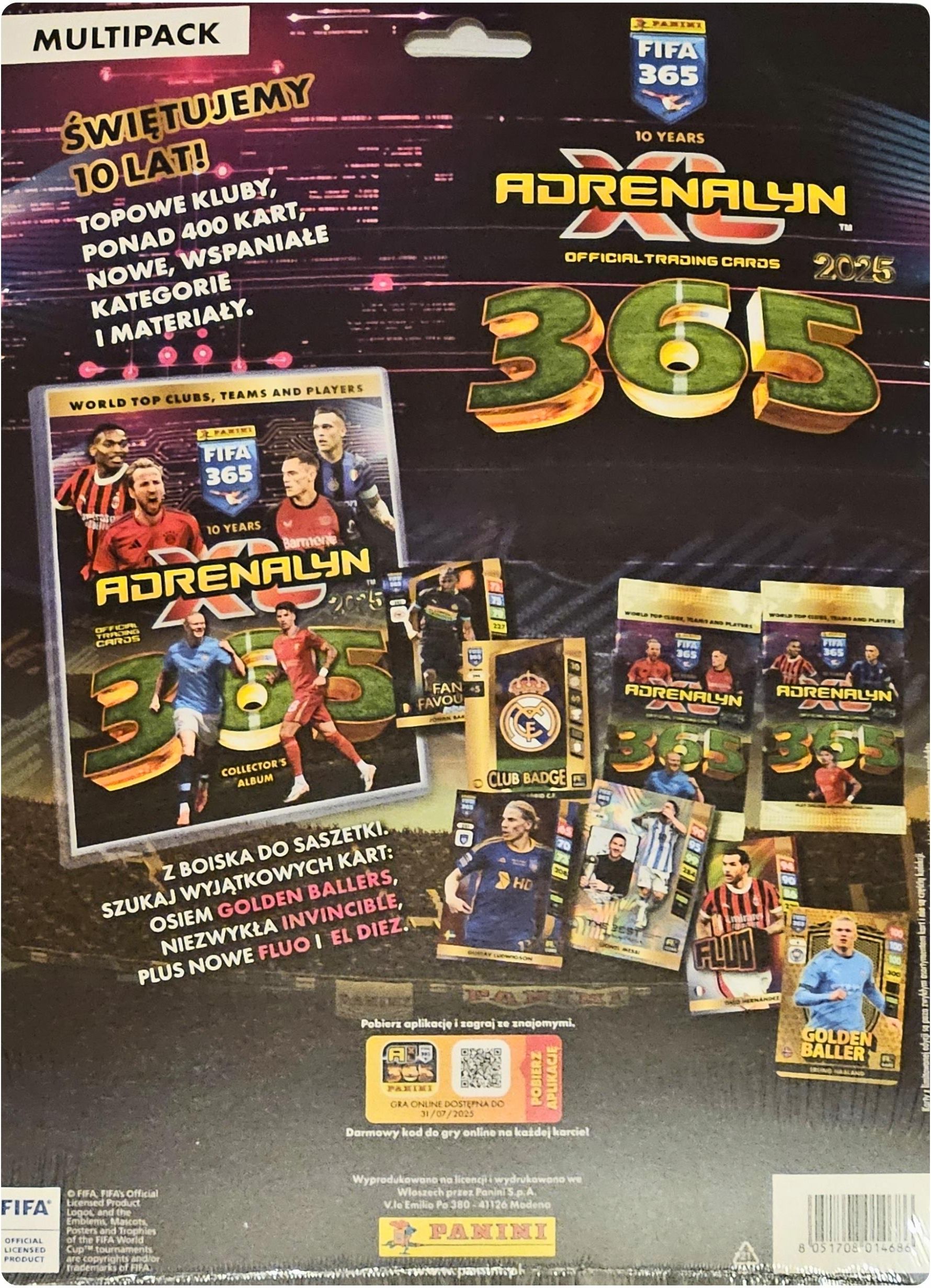 Multipack Fifa 365 2025 Panini 5 Saszetek 2 Limitki Karty Piłkarskie