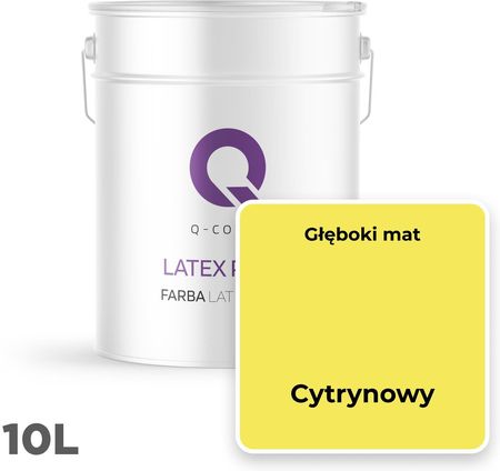 Q-Cover Farba Lateksowa Ścienna Cytrynowy H7276 10L Mat - zdjęcie 4