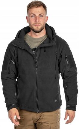 BLUZA MĘSKA POLAR KAPTUREM HELIKON PATRIOT ROZPINANA TERMICZNA CZARNA 2XL - zdjęcie 6