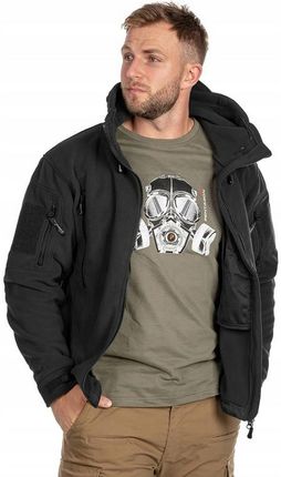 BLUZA MĘSKA POLAR KAPTUREM HELIKON PATRIOT ROZPINANA TERMICZNA CZARNA 2XL - zdjęcie 5
