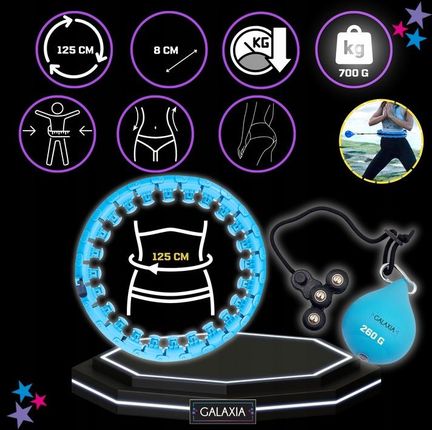 HULAHOP HULA HOP z Obciążnikiem Obciążeniem ODCHUDZAJĄCE Smart z Wypustkami - zdjęcie 3