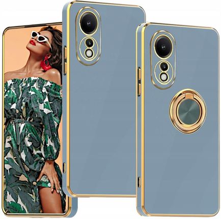 Etui Glamour Ring Do Oppo A78 5G Szkło - zdjęcie 5