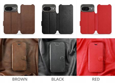 Etui Ze Skóry Naturalnej Mobiwear Do Google Pixel 9 - zdjęcie 2