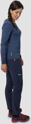 Longsleeve damski Salewa PUEZ MELANGE DRY granatowy 00-0000027454_3966 - zdjęcie 2