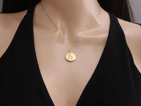 Lovrin Złoty medalik 585 dwustronny Matka Boża z Dzieciątkiem i Jezus Komunia 14k - zdjęcie 4