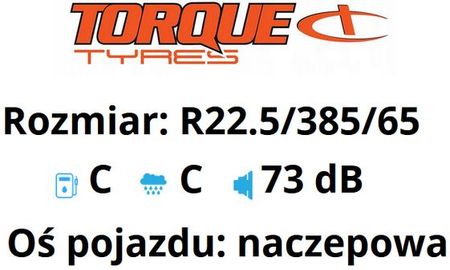 TORQUE TQ022 385/65 R22.5 164K-110KMH - zdjęcie 2