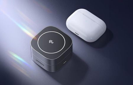 Ugreen Ładowarka Indukcyjna Qi 2W1 W702 Do Iphone Airpods 15W Szara - zdjęcie 4