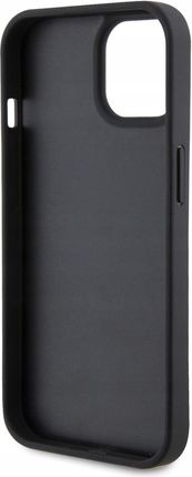 Ferrari Plecki Do Iphone 15 6 1 Black Leather Hot Stamp Groove Pattern - zdjęcie 3