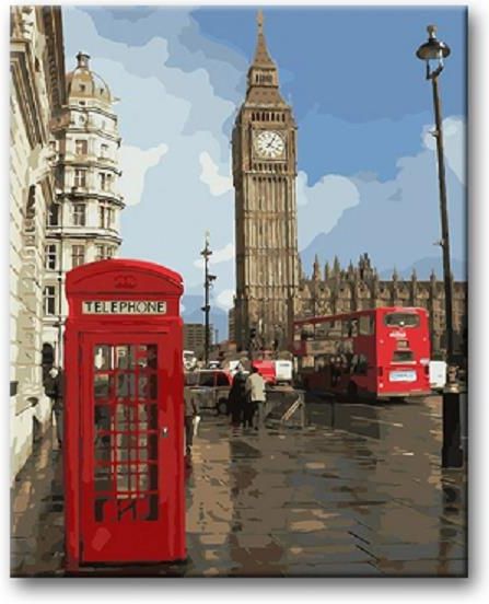 Zdjęcie Brushme Malowanie Po Numerkach Budka Telefoniczna I Big Ben - Kowalewo Pomorskie