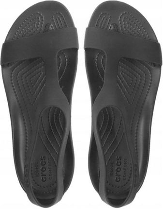 SANDAŁY DAMSKIE CROCS SERENA KLAPKI CZARNE R.42,5 - zdjęcie 4