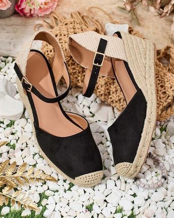 CZARNE ESPADRYLE DAMSKIE MOFINE 38 - zdjęcie 3