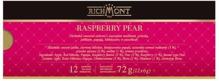 Richmont Zestaw Herbata Raspberry Pear 12 Saszetek + Szklanka Hot 370ml - zdjęcie 2