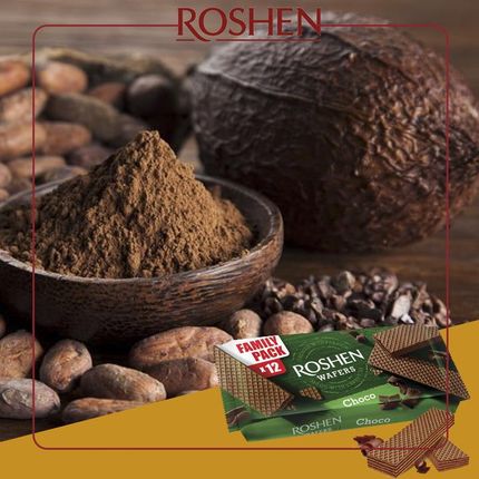 Roshen Pakiet Wafle Choco Kakaowe 8X216g - zdjęcie 3