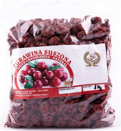 Grzybek Żurawina Suszona Cała 1kg !Bez Cukru I Konserwantów! - zdjęcie 4