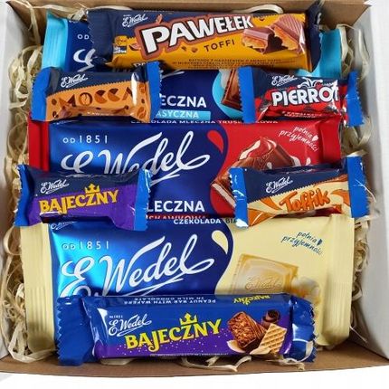 E.Wedel Zestaw Box Wedel Słodycze Prezent Dzień Mamy Taty Dziecka Imieniny Urodziny - zdjęcie 3