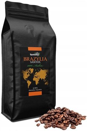 Tommy Cafe Ziarnista 1kg Brazylia Santos Świeżo Palona 100% Arabica - zdjęcie 4