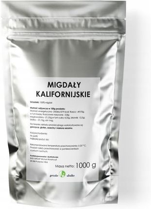 Gorzkoislodko Migdały Kalifornijskie Całe Świeże 1kg - zdjęcie 3