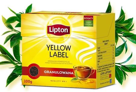 Lipton Zestaw Herbata Czarna Granulowana Yellow Label 4X100g - zdjęcie 5