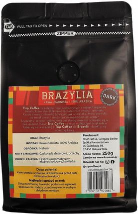 Trip Coffee Ziarnista Brazylia Dark 250g - zdjęcie 3