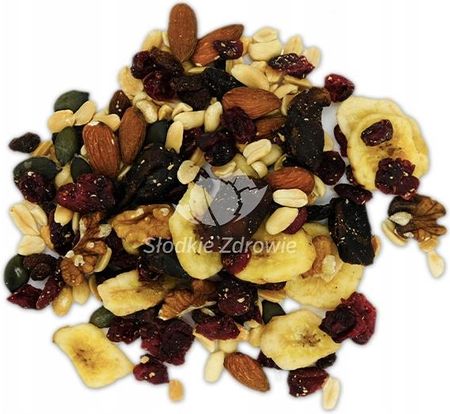 Słodkie Zdrowie Mieszanka Studencka Z Żurawiną Mix Orzechów Nasion I Bakalii 1kg - zdjęcie 4