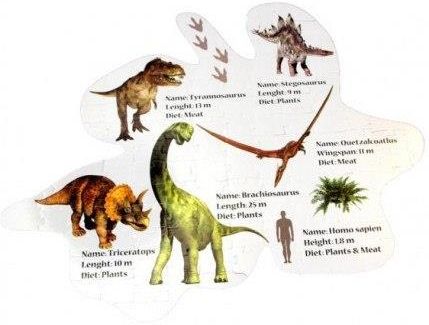 Barbo Toys Gigantyczne Puzzle Podłogowe Dinozaury 120 El. - zdjęcie 2