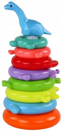 Leantoys Piramidka Dino 8 Kółek - zdjęcie 3
