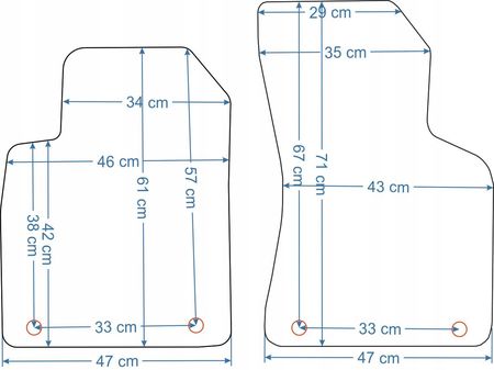 Aldos Audi Tt 8N 1998-2006R. Przednie Welurowe Czarne - zdjęcie 3
