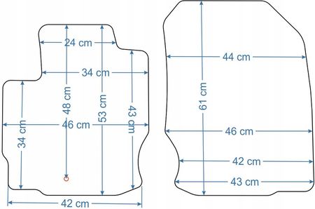 Aldos Mitsubishi Colt 3D 04-08R. Przednie Welurowe Silver Czarne - zdjęcie 5