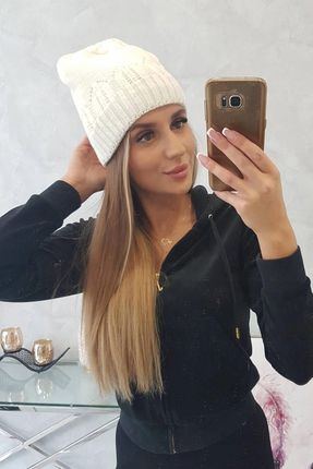 Czapka damska Irmina K333 ecru - zdjęcie 2