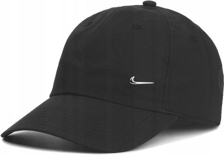 CZAPKA MĘSKA NIKE METAL Z DASZKIEM SWOOSH CZARNA BEJSBOLÓWKA METALOWE LOGO - zdjęcie 5