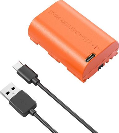 SmallRig 4968 LP-E6NH USB-C POMARAŃCZOWY akumulator z ładowaniem przez USB-C + KABEL do aparatów CANON - zdjęcie 3