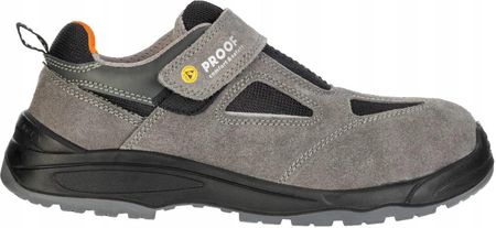 Proof Buty Robocze Ochronne Clas-X 12 S1P Szary Welur - zdjęcie 4