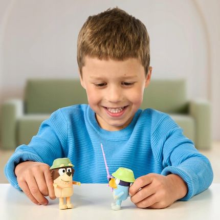 Moose Toys Bluey Dziadek Grand Figurki Zestaw Figurek 2-Pack Akcesoria Wędkowanie - zdjęcie 2