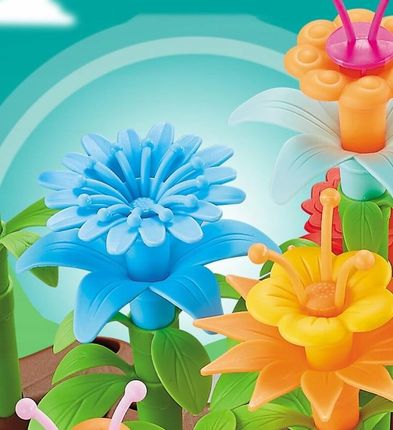 Bigtoys Klocki Kreatywne Ogród Ogródek Kwiaty 12K - zdjęcie 5