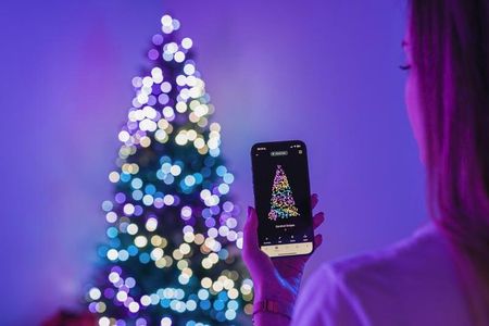 Choink z oświetleniem Twinkly Pre-lit Tree 2,1m Regal Tree, 435 RGB+W LED, IP20 - zdjęcie 2