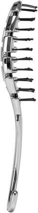 Activeshop Szczotka Do Włosów Giętka P-1032 Srebrna - zdjęcie 3