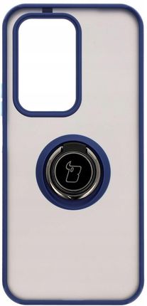 Bizon Etui Z Uchwytem Na Palec Case Hybrid Ring Do Honor 200 Lite Przydymione Granatową Ramką - zdjęcie 5