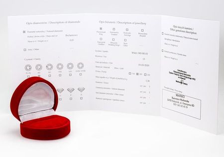 Marko ZŁOTY PIERŚCIONEK ZARĘCZYNOWY pr.585 SZAFIR 0,60ct - zdjęcie 4